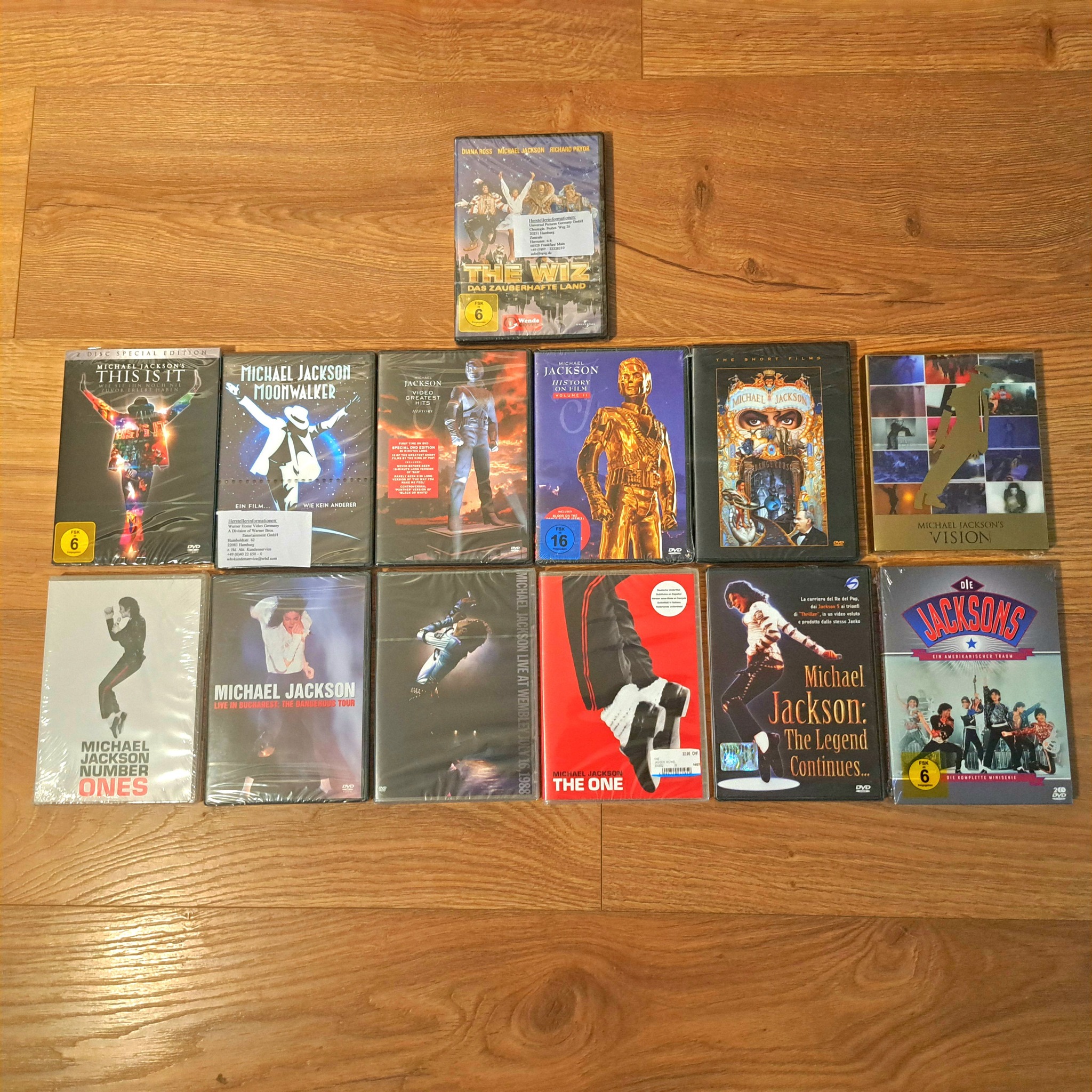 Michael Jackson DVD collection for sale - brand new sealed