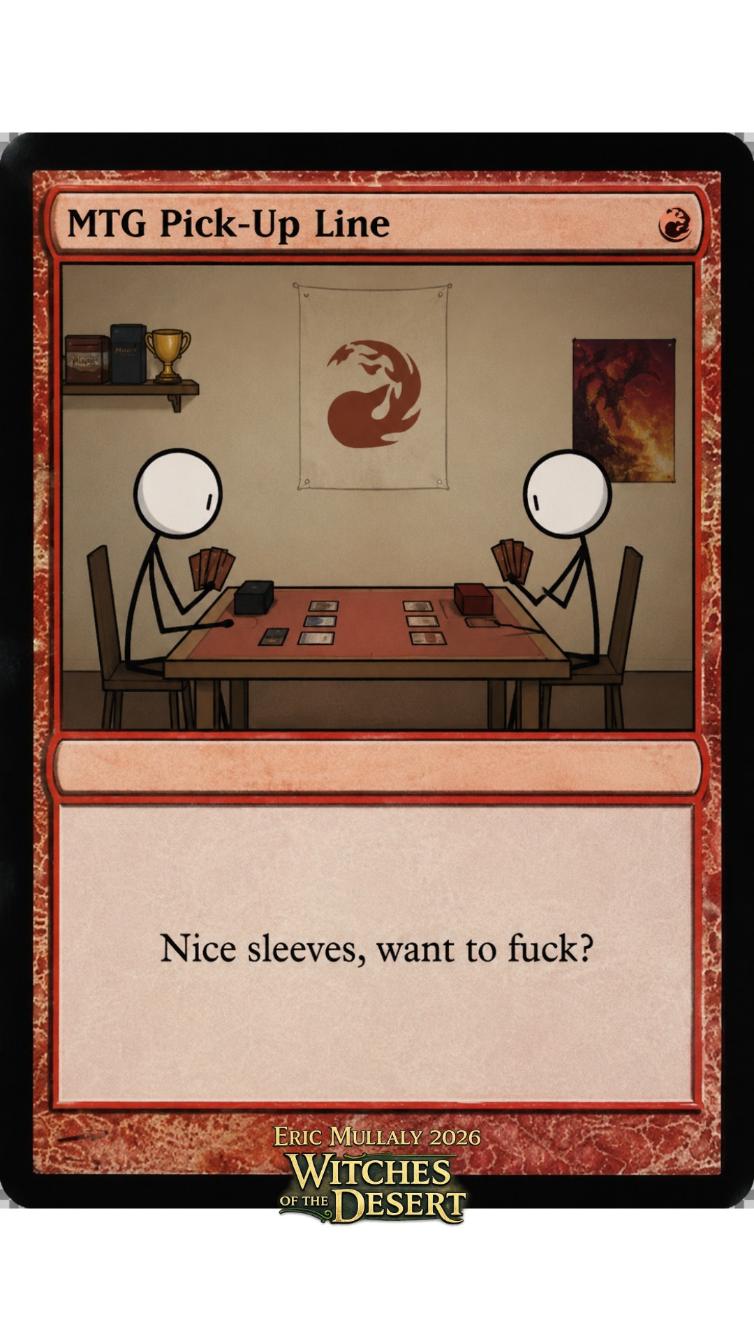 card sleeves funny Sleazy Greetings printed on high Funny Mtg Card Sleeves -