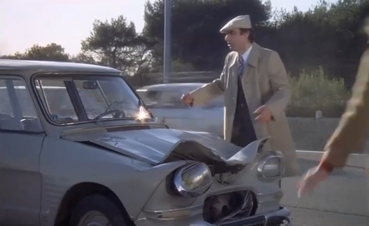 Cravate Vintage Citroën - Modèle Rare DS 2CV HY Ami6 - Occasion Très Bon état