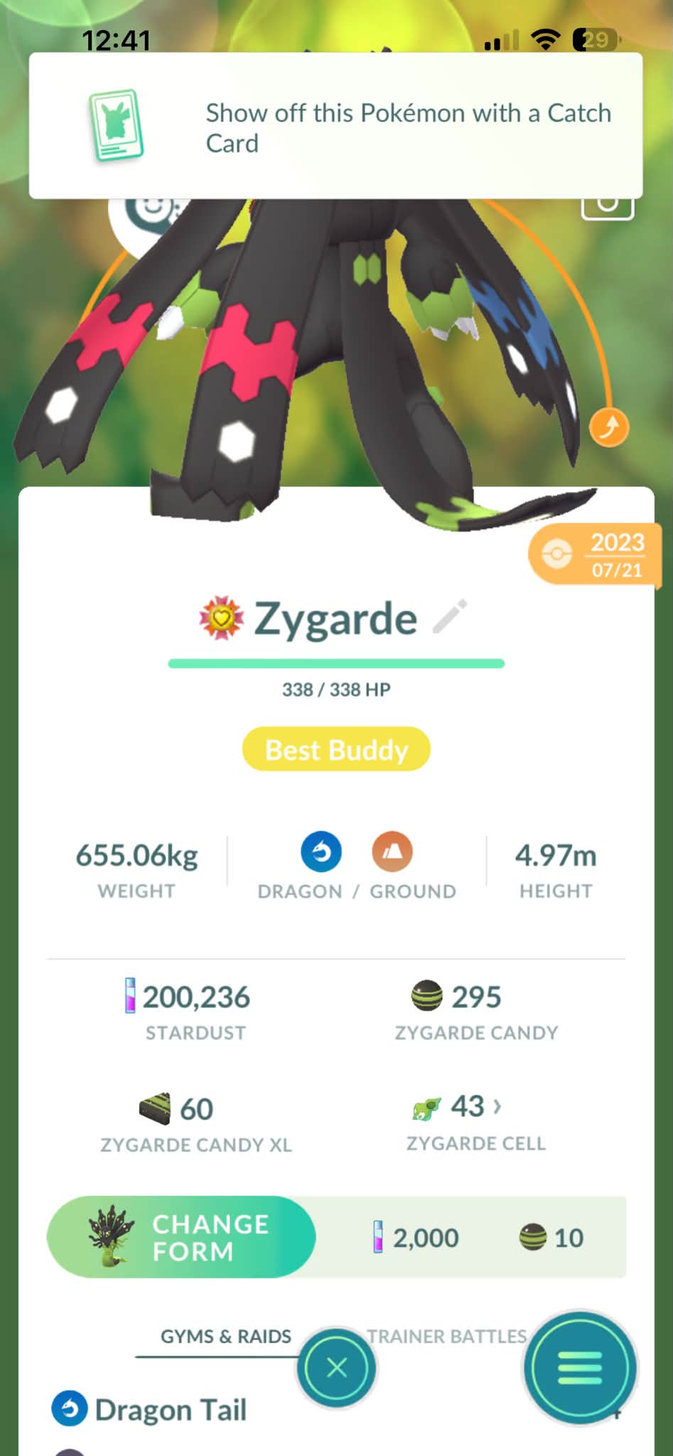 Why do Zygarde wings glow white?