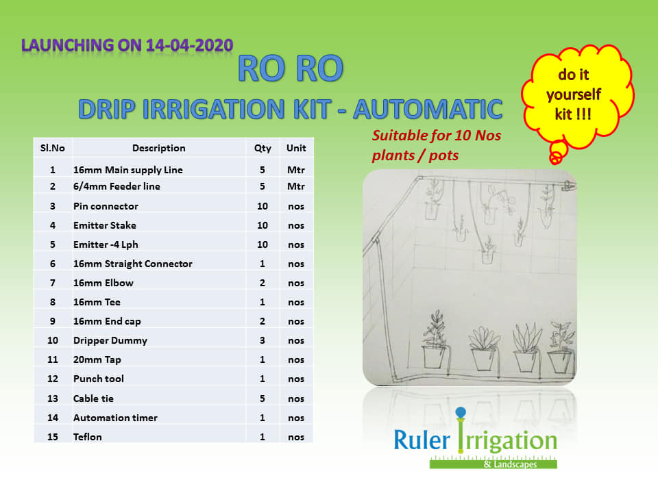 Ruler Irrigation
