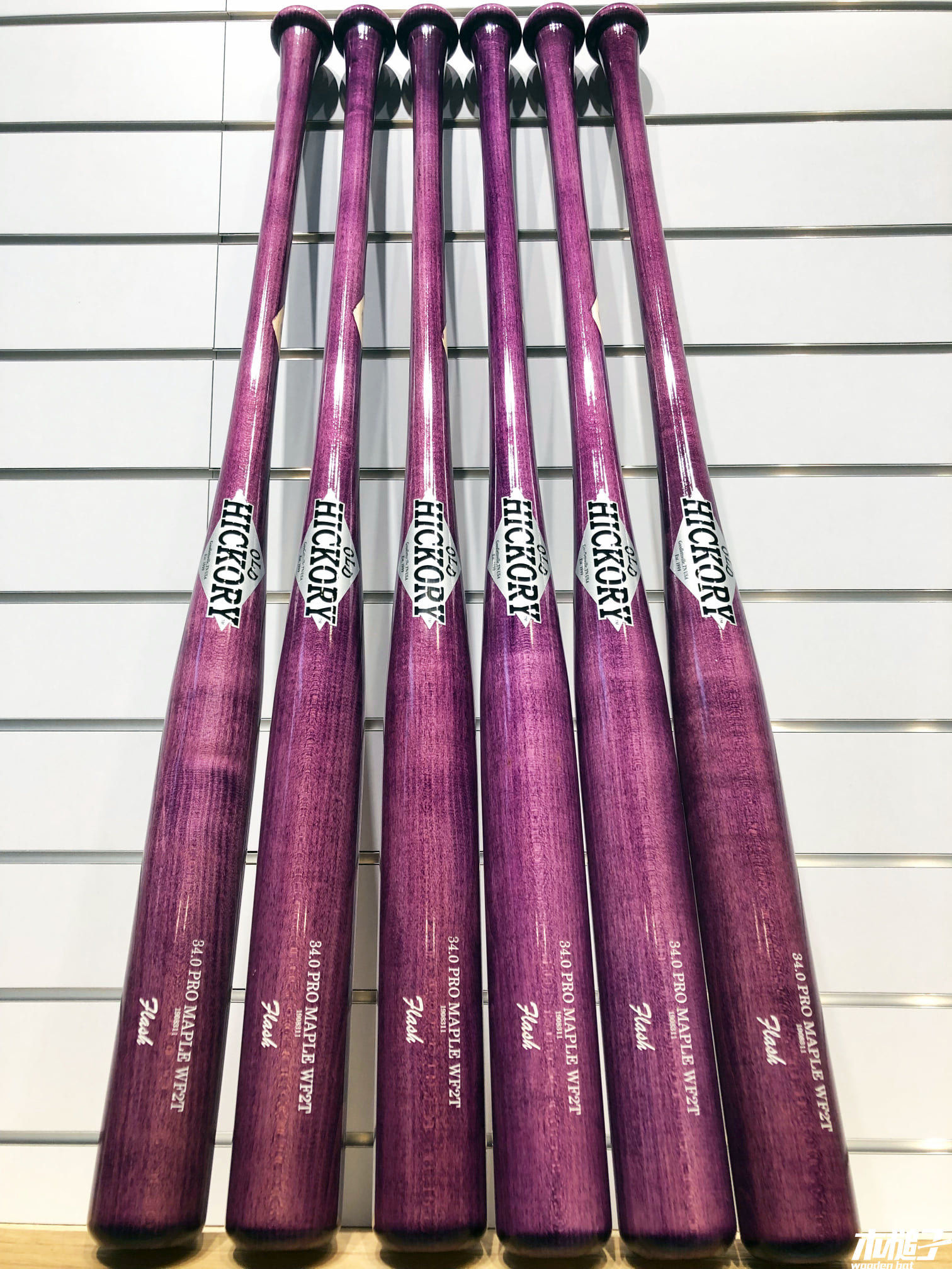 木槌子 Wooden Bat - 【木槌子】老胡桃Old Hickory硬楓Custom Pro─雷霆紫閃電壘棒...