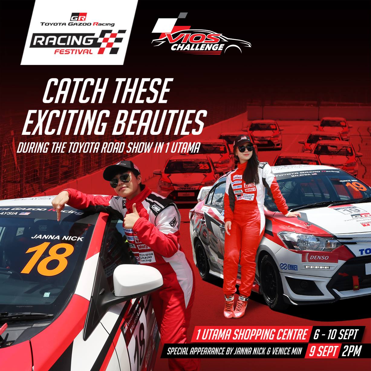 Our celebrity racers Janna... - TOYOTA GAZOO Racing Malaysia | Facebook