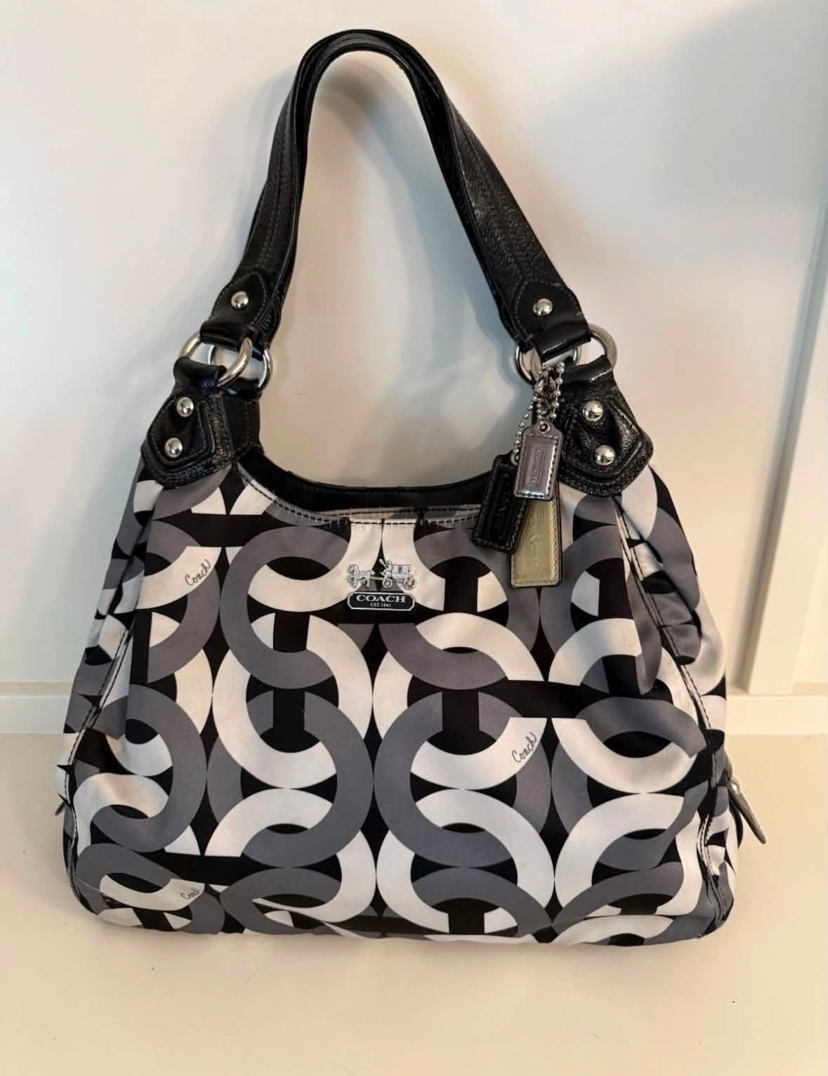 Coach op art shoulder bag for sale