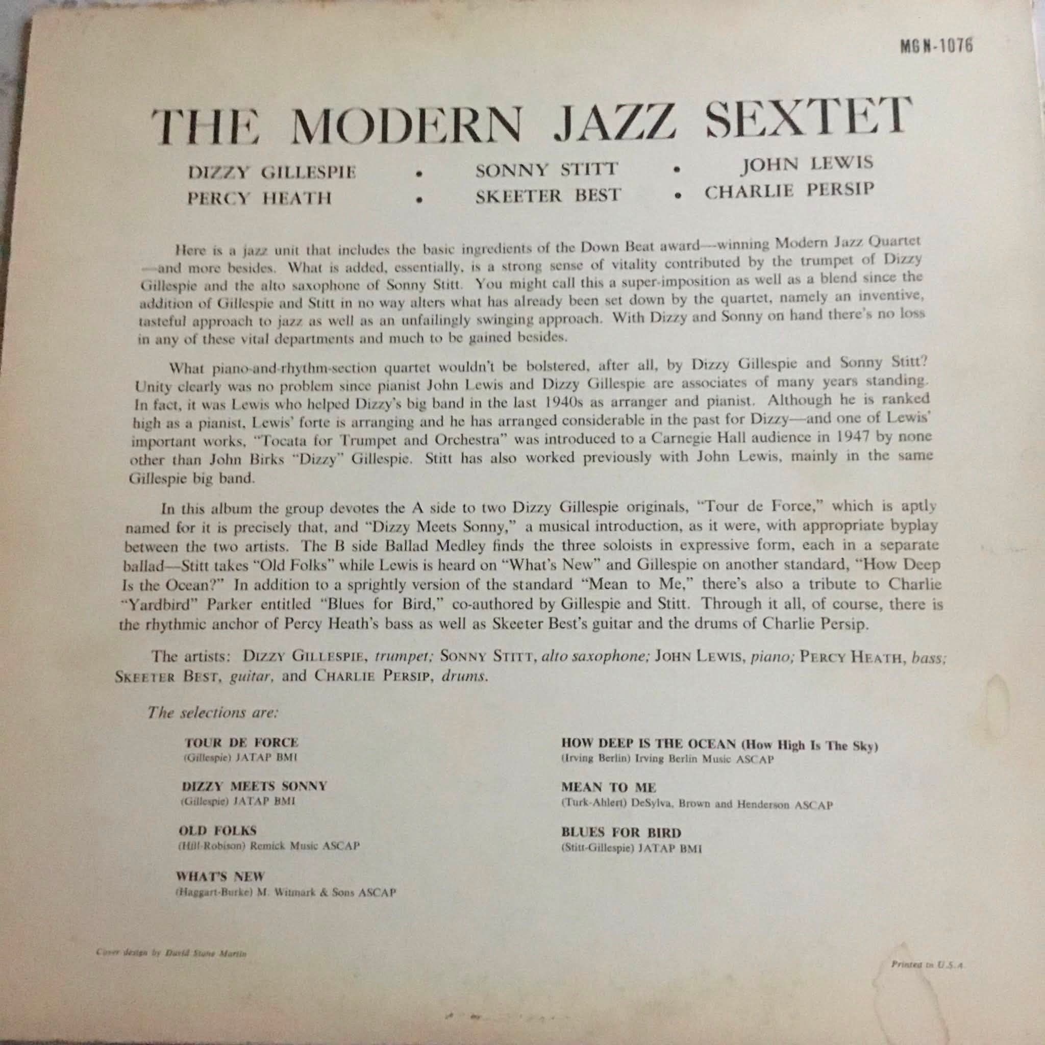 The Modern Jazz Sextet