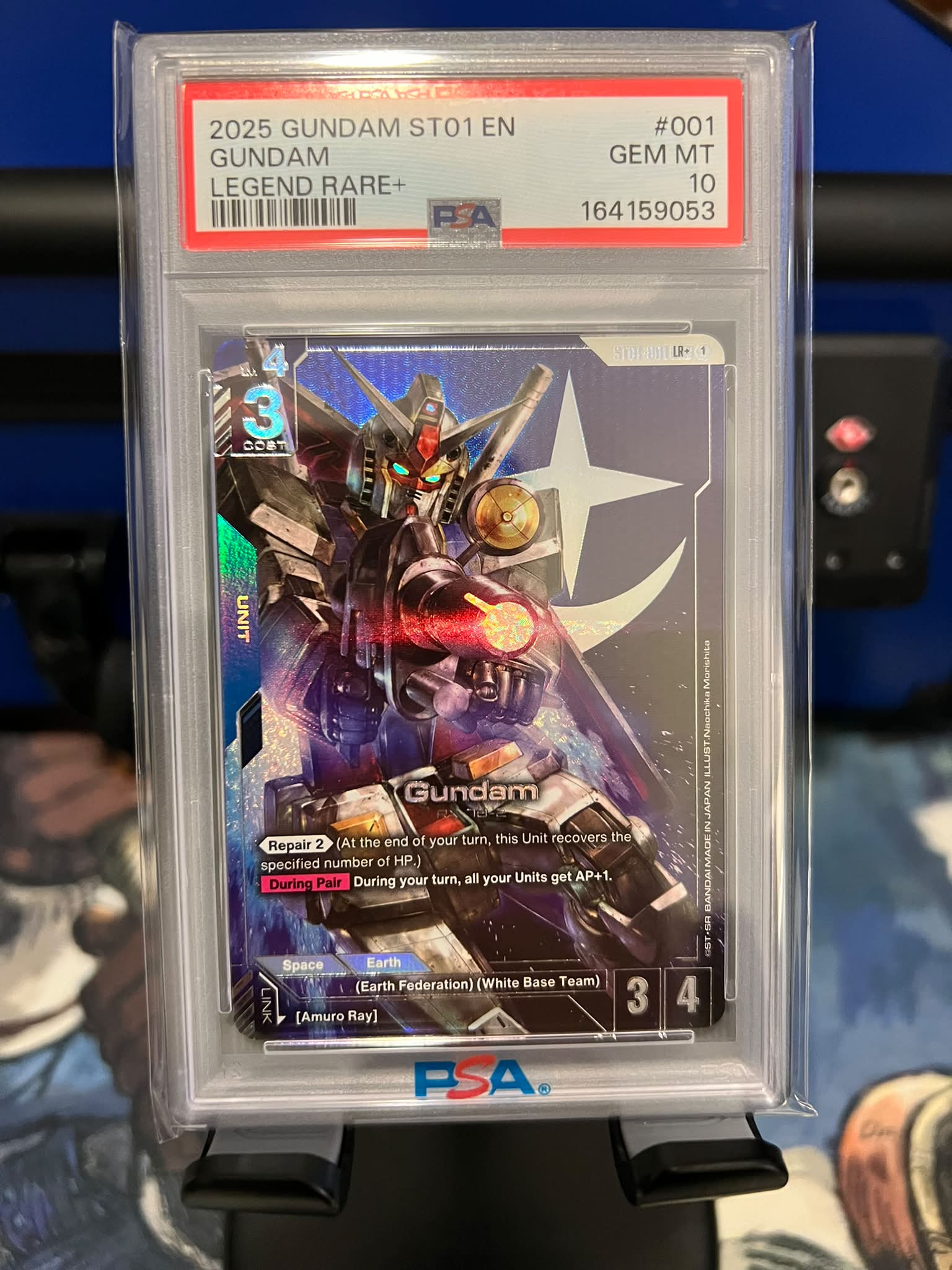 Rare Gundam TCG cards graded by PSA