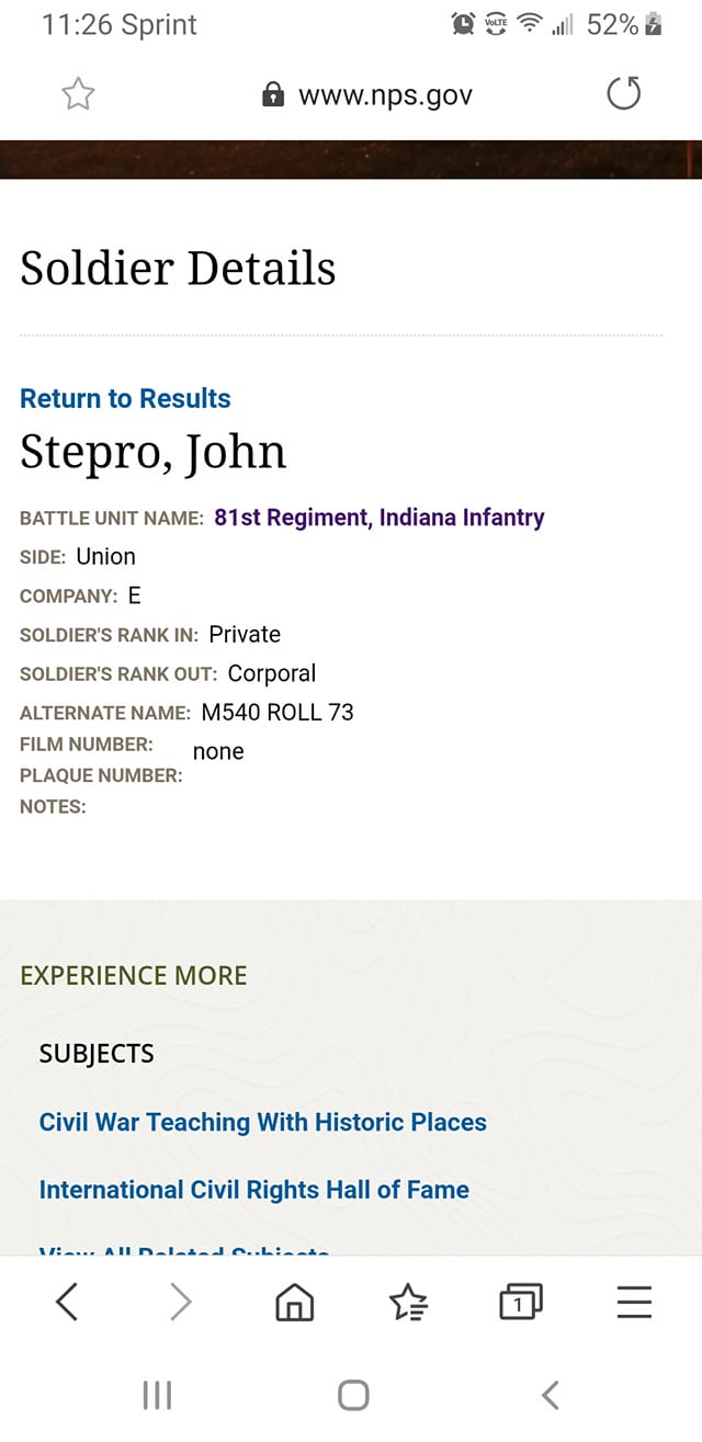Stepro Genealogy