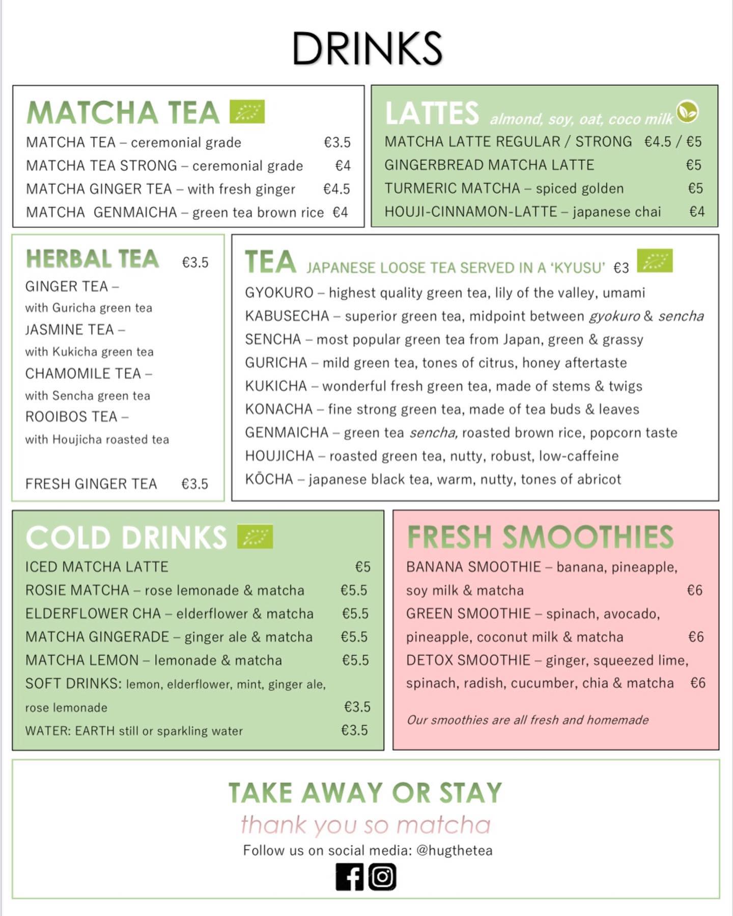 HUG THE TEA - NEW MENU | Come and check out our new menu... | Facebook