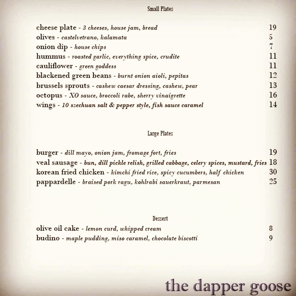 The Dapper Goose | Buffalo NY