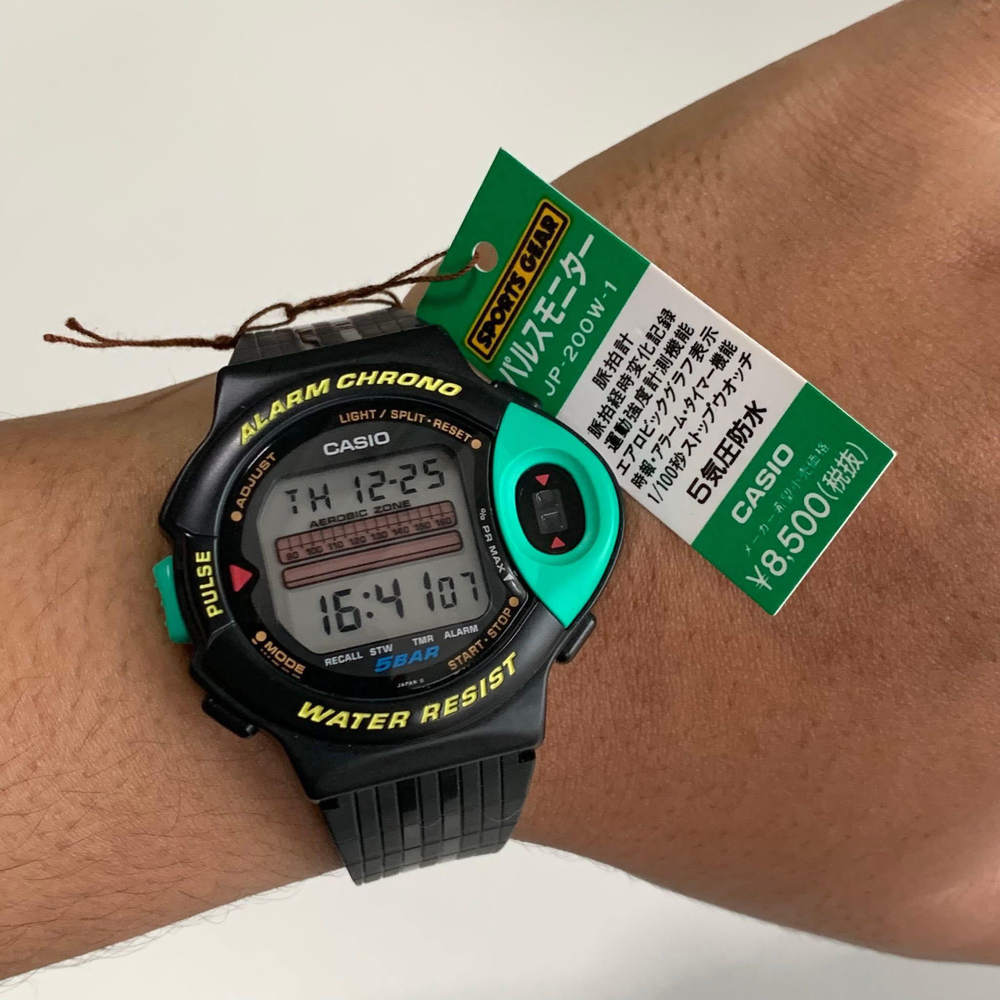 Casio JP-200W (1009) “Exercise Pusle Monitor”Japan made 1998