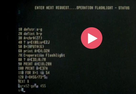 Is this Microsoft Basic from the movie The Quiet Earth?
