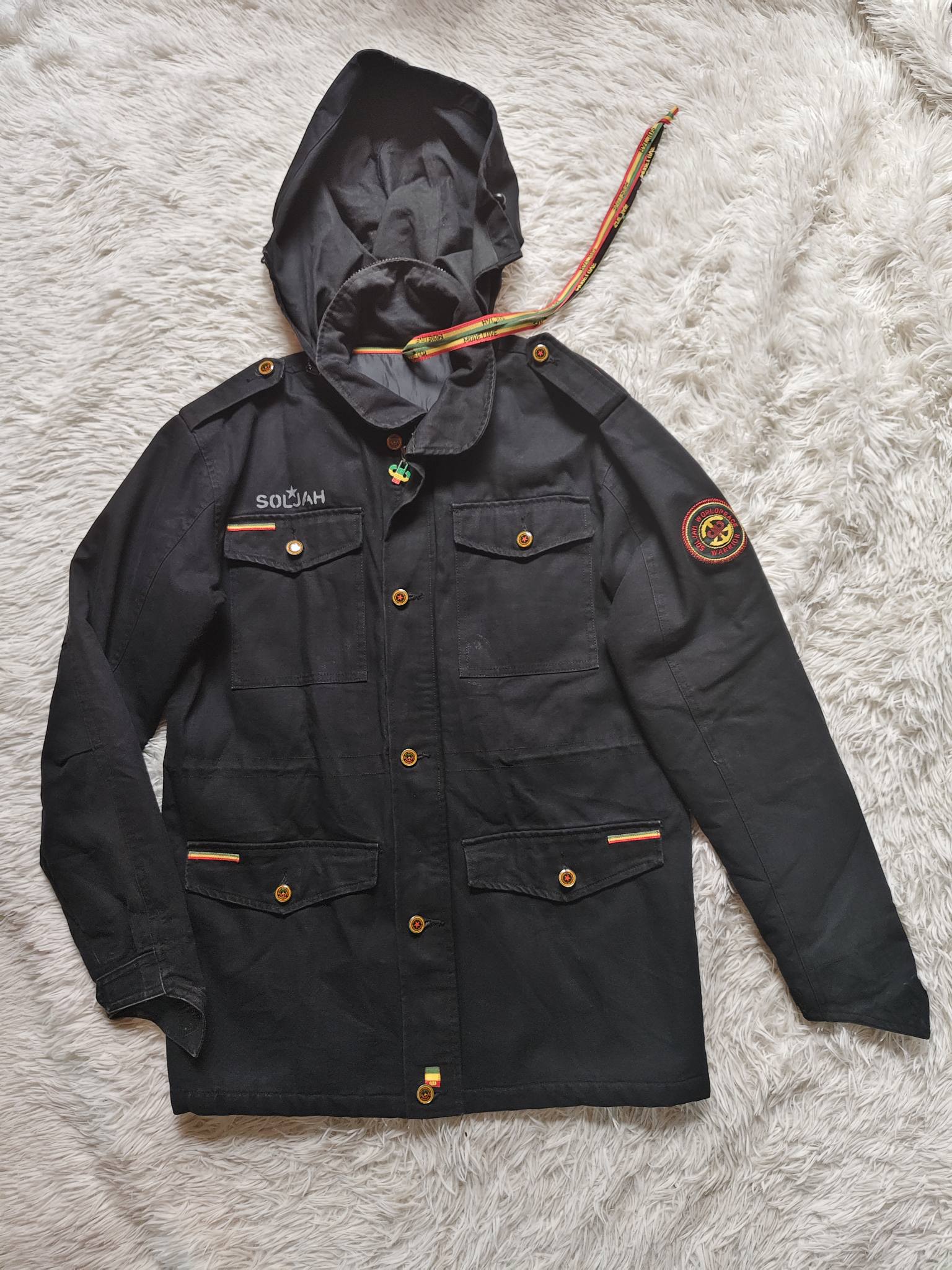 What is a Molina handmade cotton jacket with peace signs?