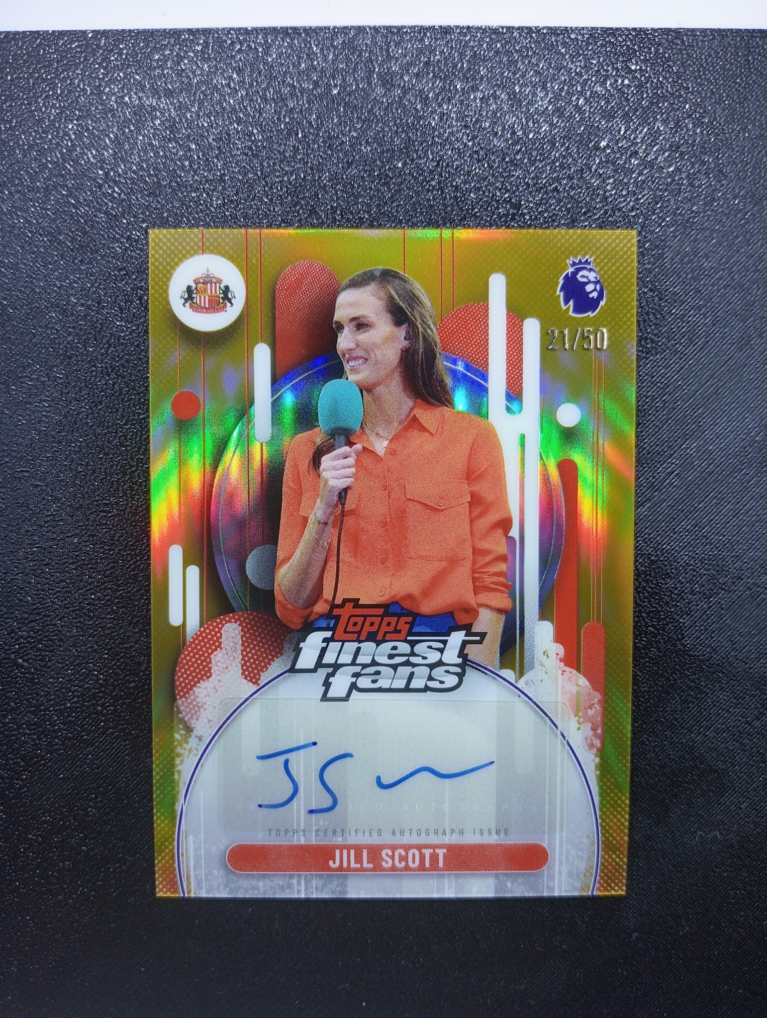 2026 Topps Finest Premier League Jill Scott Finest Fans Auto /50 