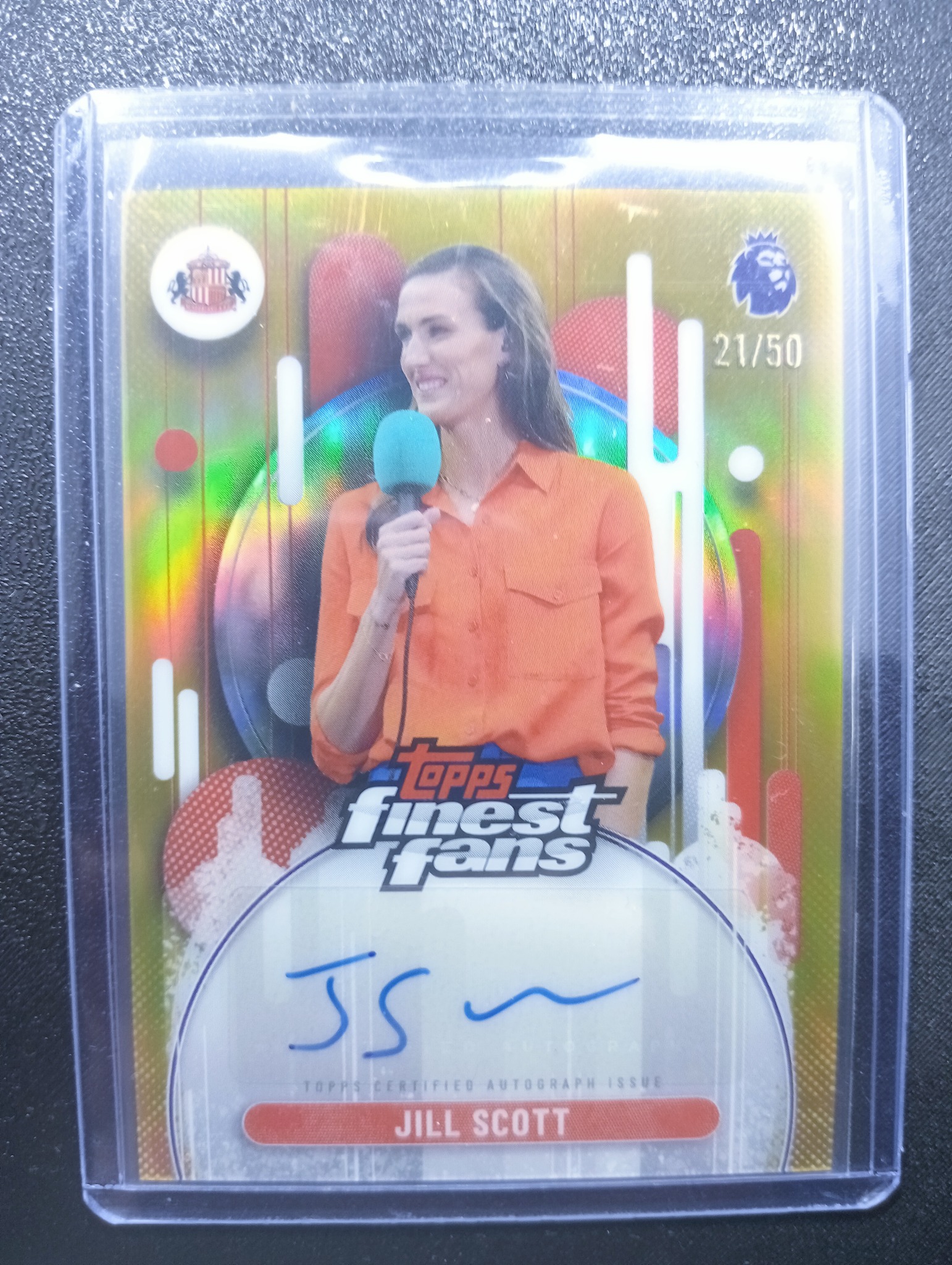 2026 Topps Finest Premier League Jill Scott Finest Fans Auto /50 