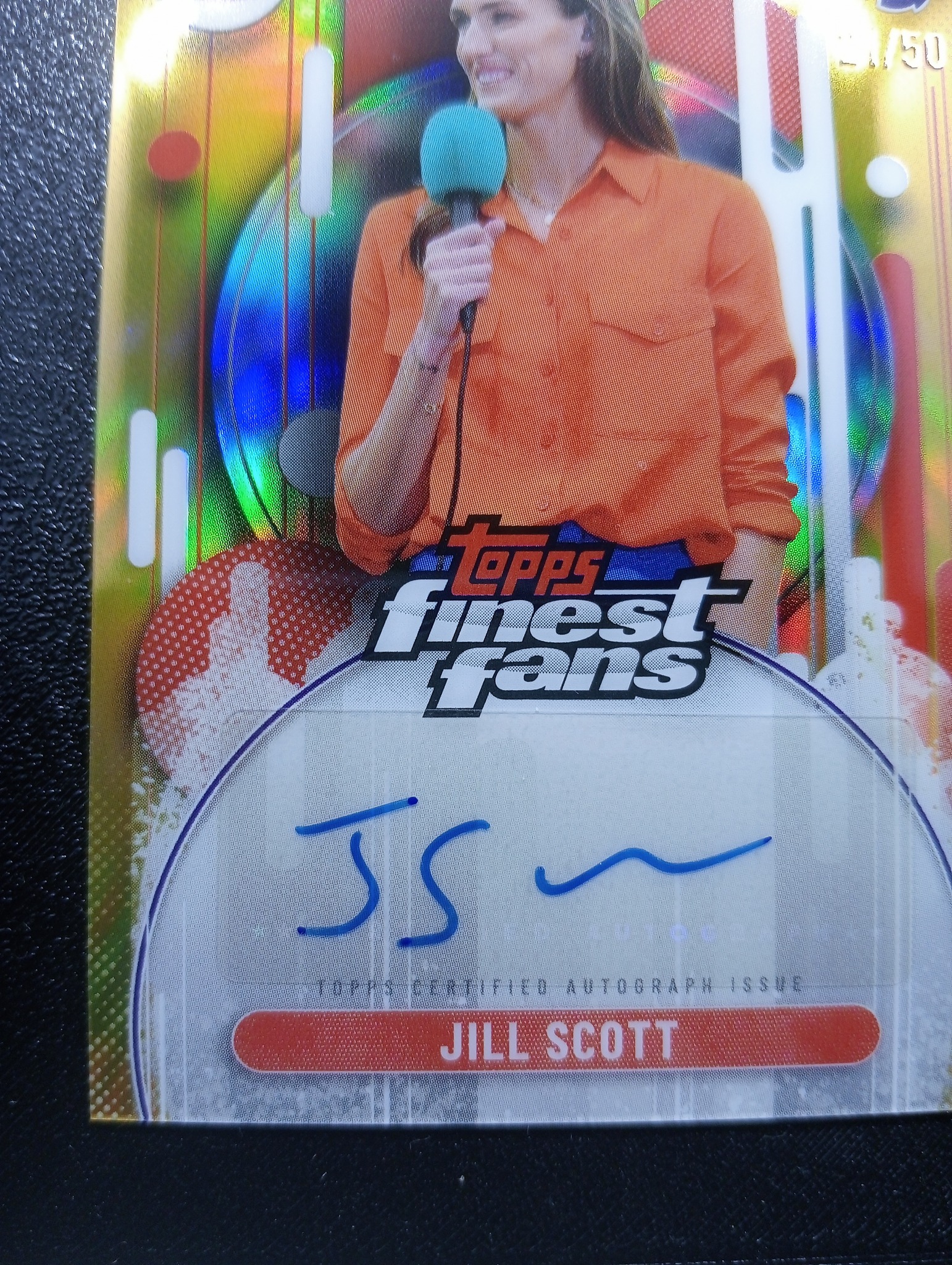 2026 Topps Finest Premier League Jill Scott Finest Fans Auto /50 