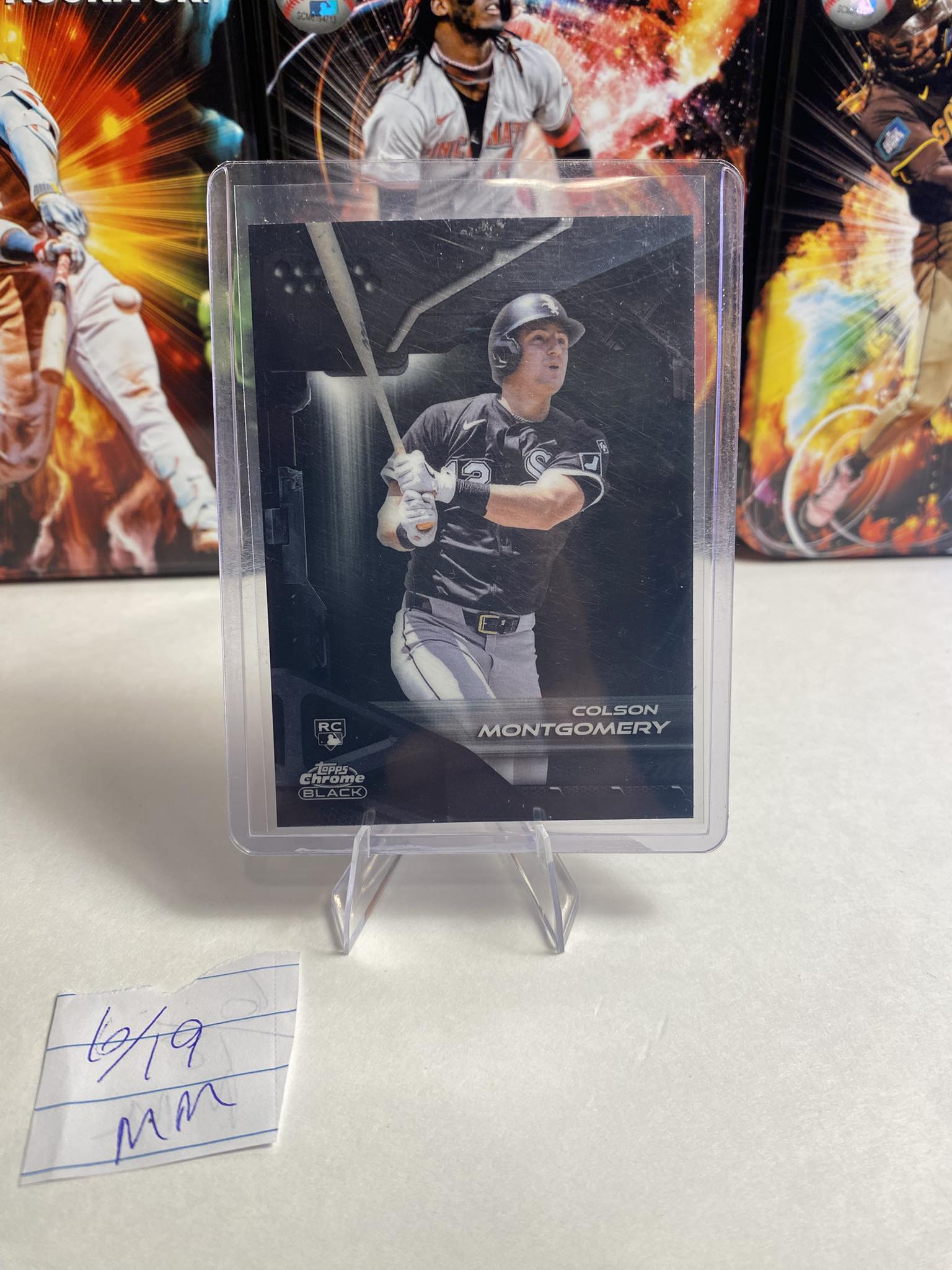 Colson Montgomery Topps chrome black $12 ships…