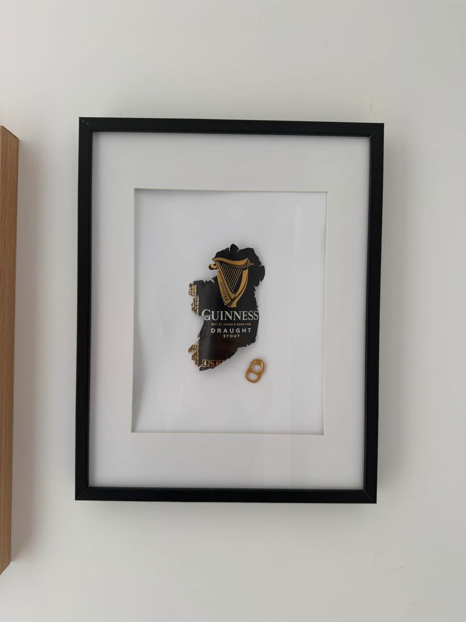 Hi Everyone I Handcut these from Cans of Guinness and place them