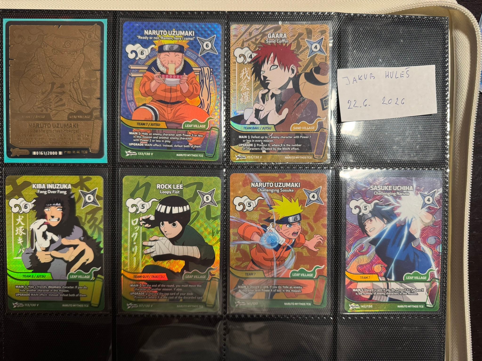 Naruto Mythos TCG 2nd edition cards for sale