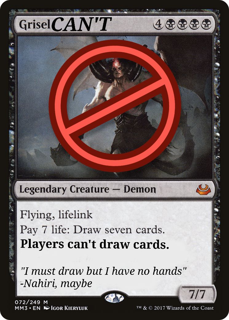 mtg pay 7 life draw 7 cards Griselbrand [Grand Prix Promos]  TokenMTG lifelink Pay 7 life Rules Text: pay, life:, draw,