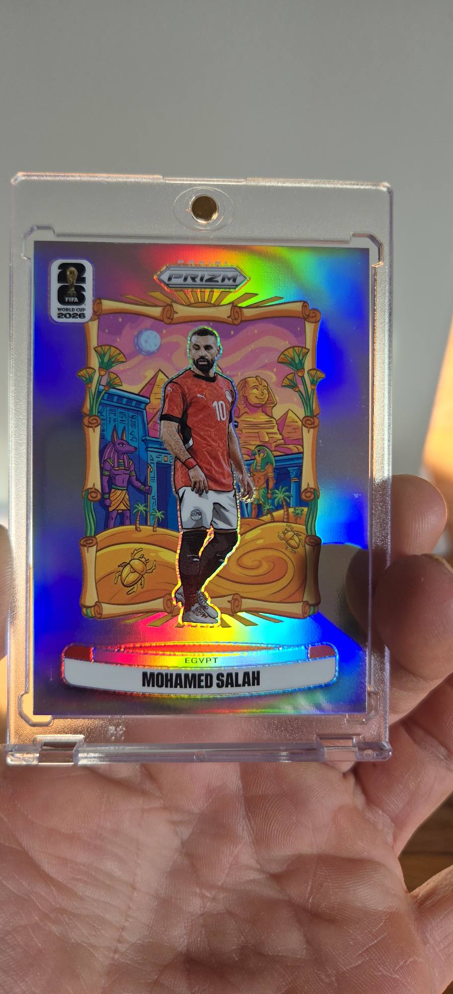 Rare Mohamed Salah Prizm card pulled from FIFA World Cup Target box