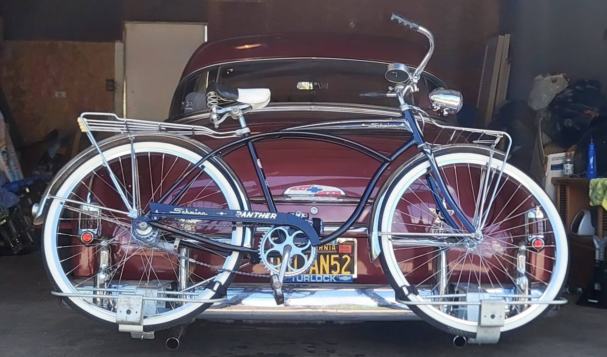 vintage schwinn bicycle rack Ladies Bike 9 Hole Rear Womans Girls Blue – Pocatello Market For sale vintage Schwinn four