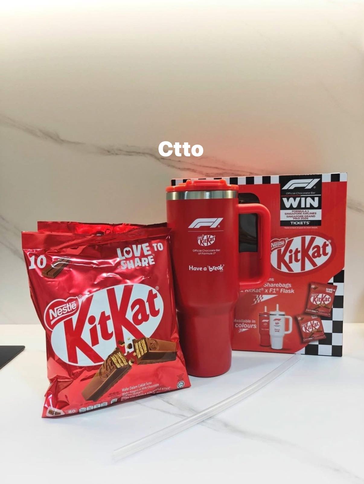 Kitkat F1 flask pack for sale with grandstand tickets chance