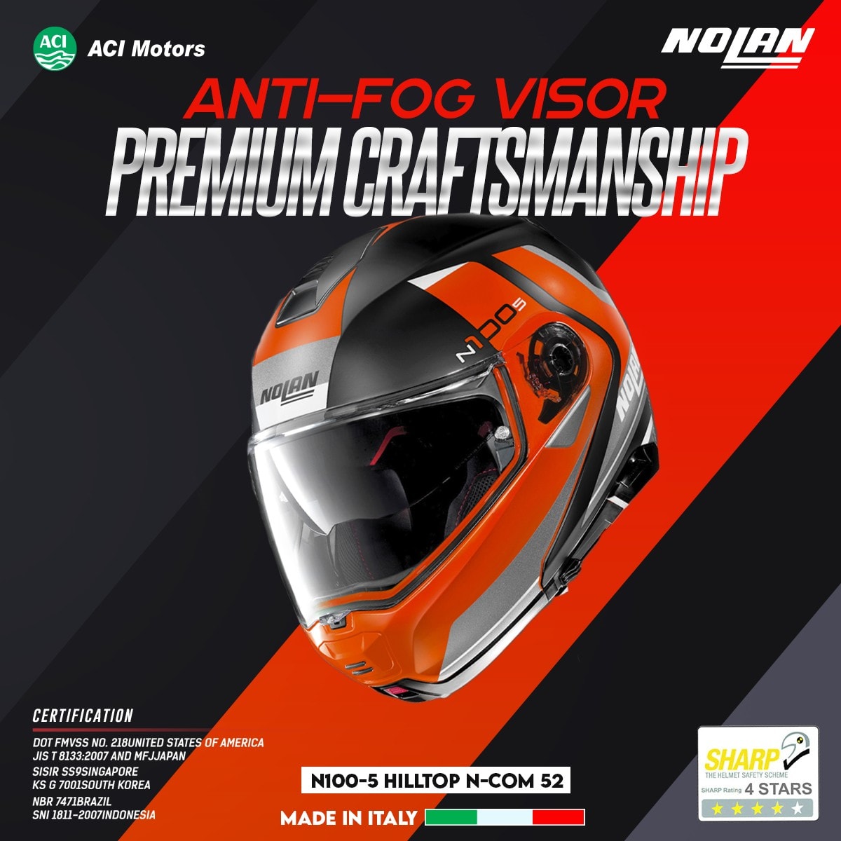 nolan helmet anti fog shield 000121623017025 Accessories Transparent Reflective with Silicone Edge One Size : Automotive Nolan N120-1 Verniciatura Speciale N-Com