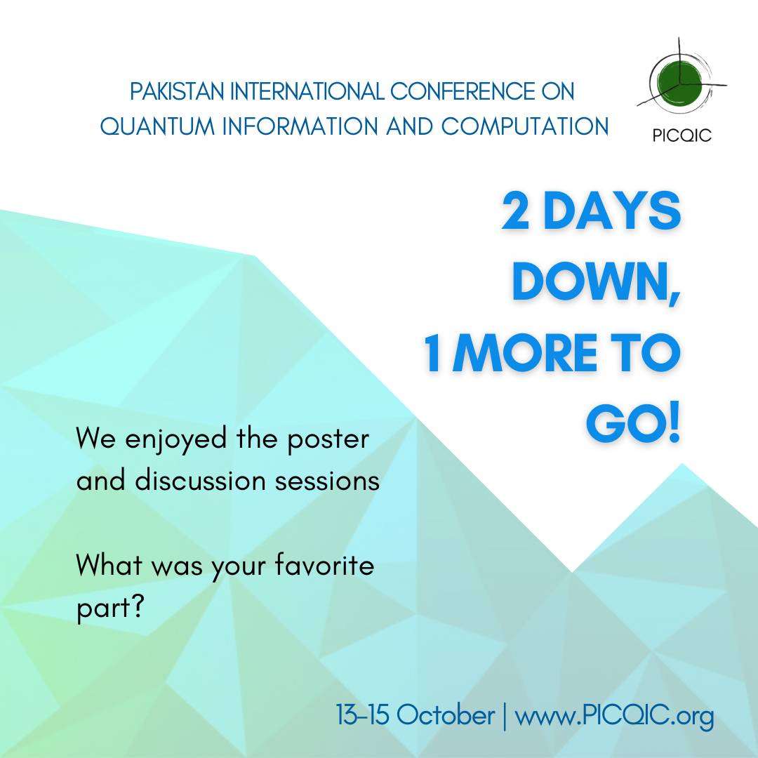 Pakistan International Conference on Quantum Information and Computation