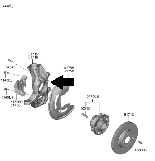Can extended GKtech studs fit through rear hub?