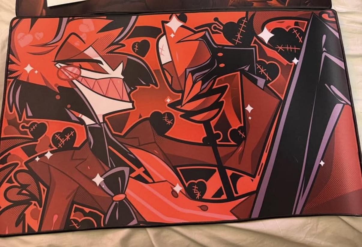 Limited edition Alastor valentines playmat for sale. $85 shipped