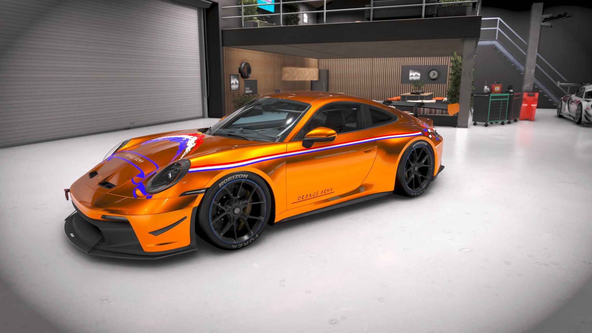 Orange livery for Porsche GT3 2021
