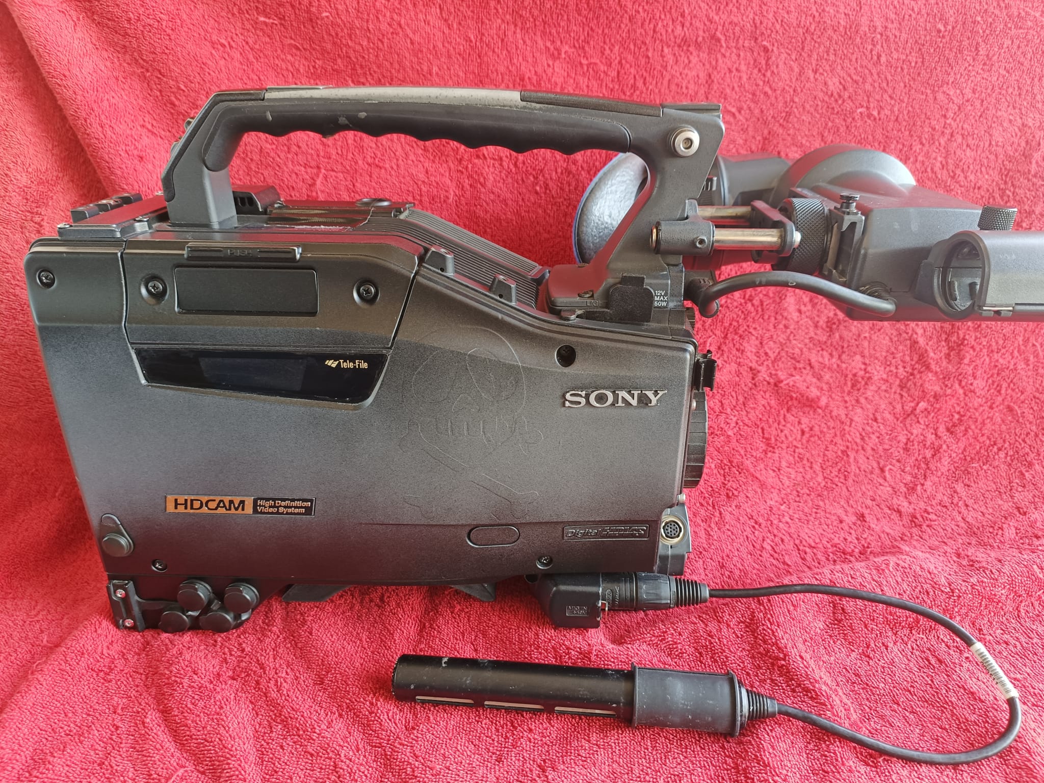 Sony HDW-750 HDCAM camera with viewfinder and accessories for sale