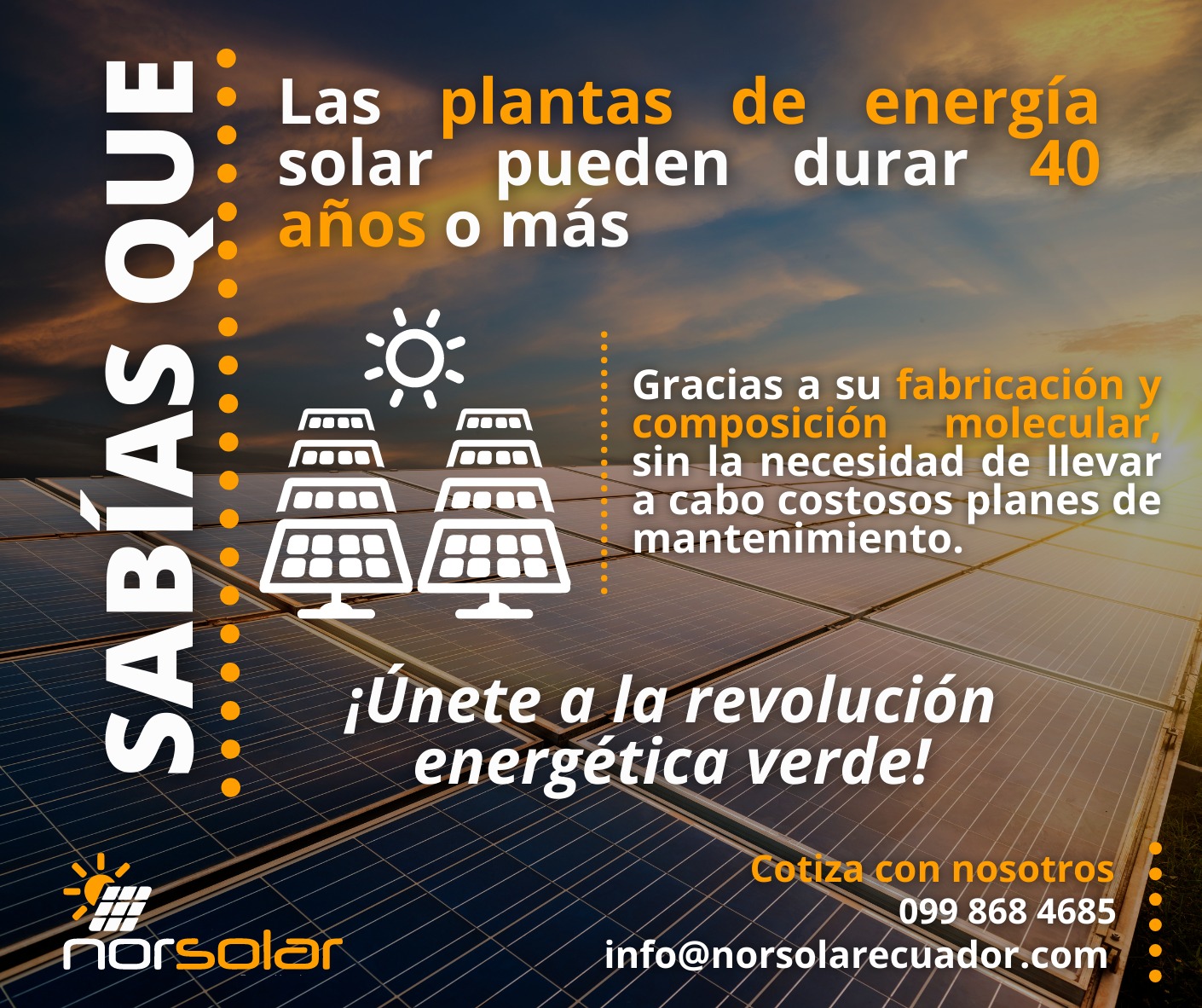 Norsolar - La revolución energética llegó para quedarse,... | Facebook
