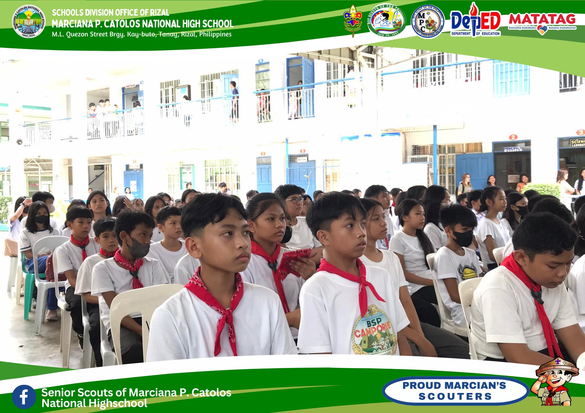 TINGNAN: Nagsagawa ng Oath-Taking Ceremony ang mga bagong Senior Scout ...
