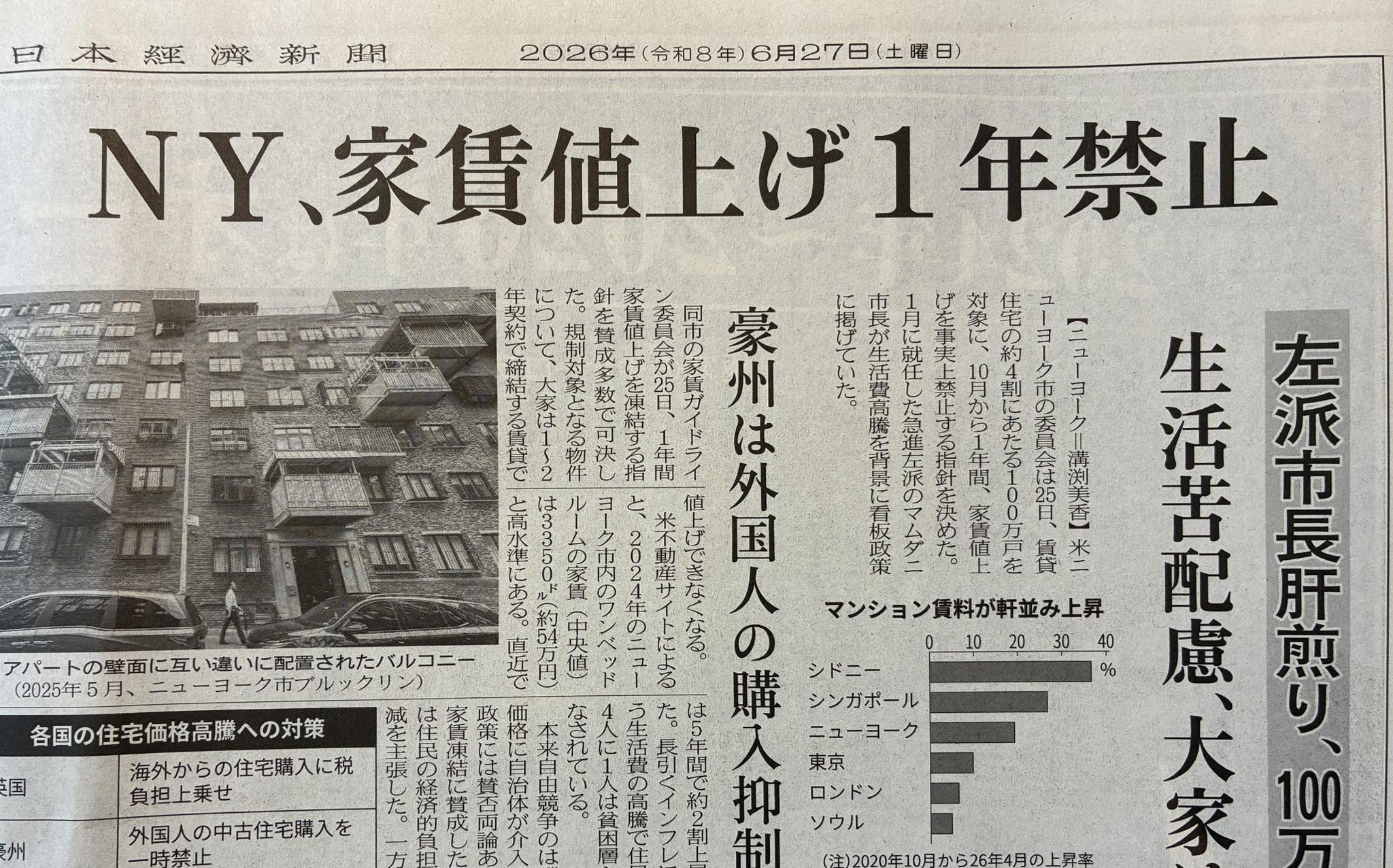 昭仁 - 【ニューヨーク家賃80万円時代】東京の3〜4倍、それでも人が 
