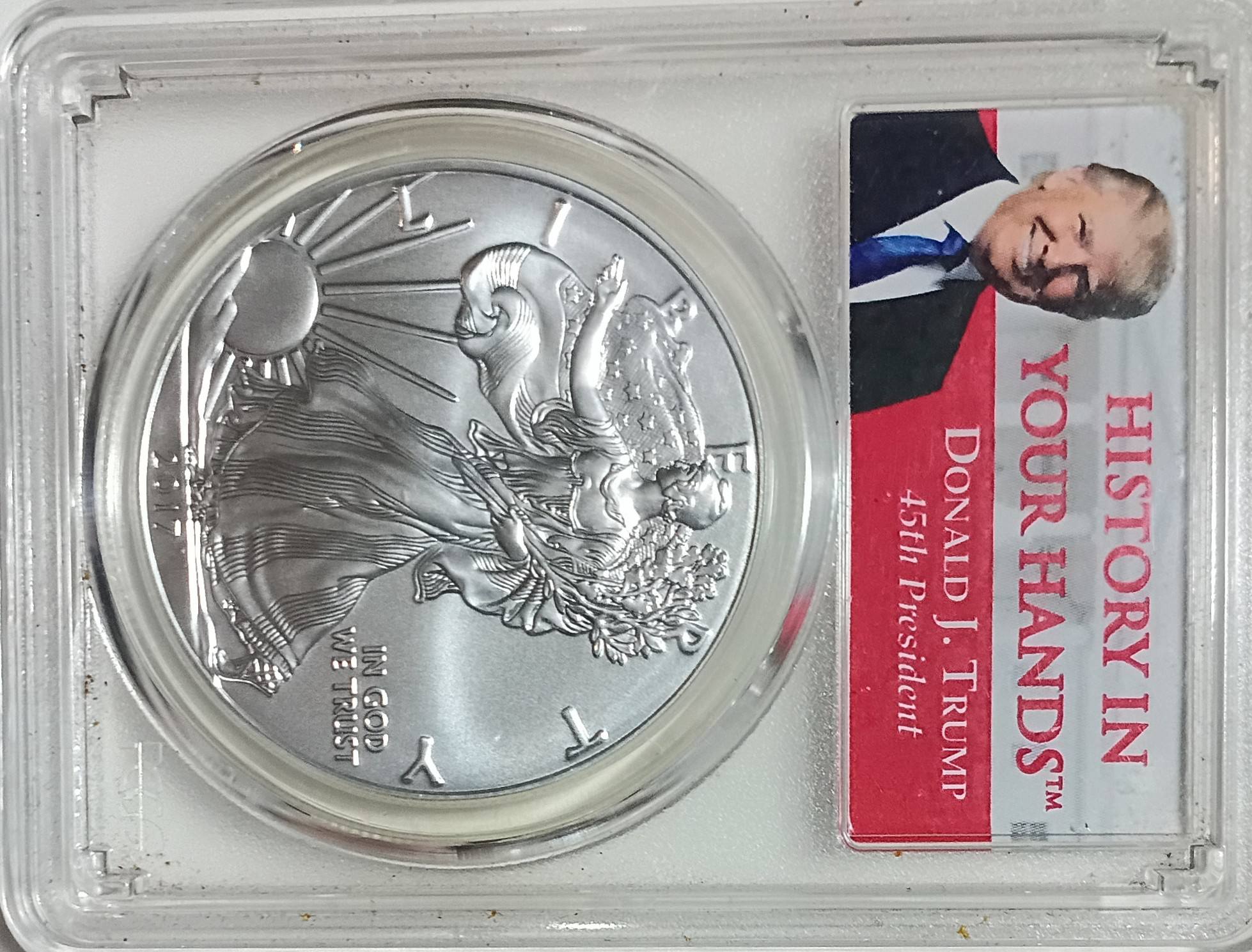 What is the 2017-W PCGS SP70 Burnished Silver Eagle coin worth?