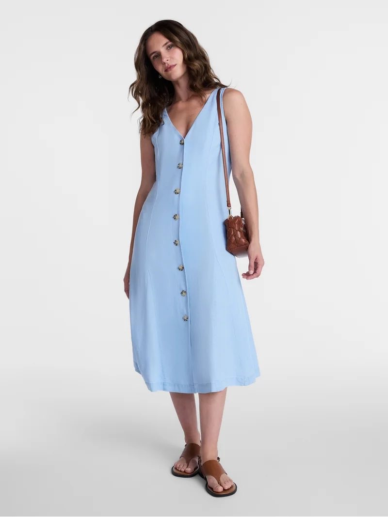 walmart light blue dress : this combo feels so timeless… soft, flowy, and styled in the simplest way 🤎 🔗 https://walmart.markable.ai/GcCJgTei #timelessstyle #springdressing #easychic meta-size-chart-GANNI-size-chart Women's Cotton Linen Dress Quantity:370 cards This light blue maxi