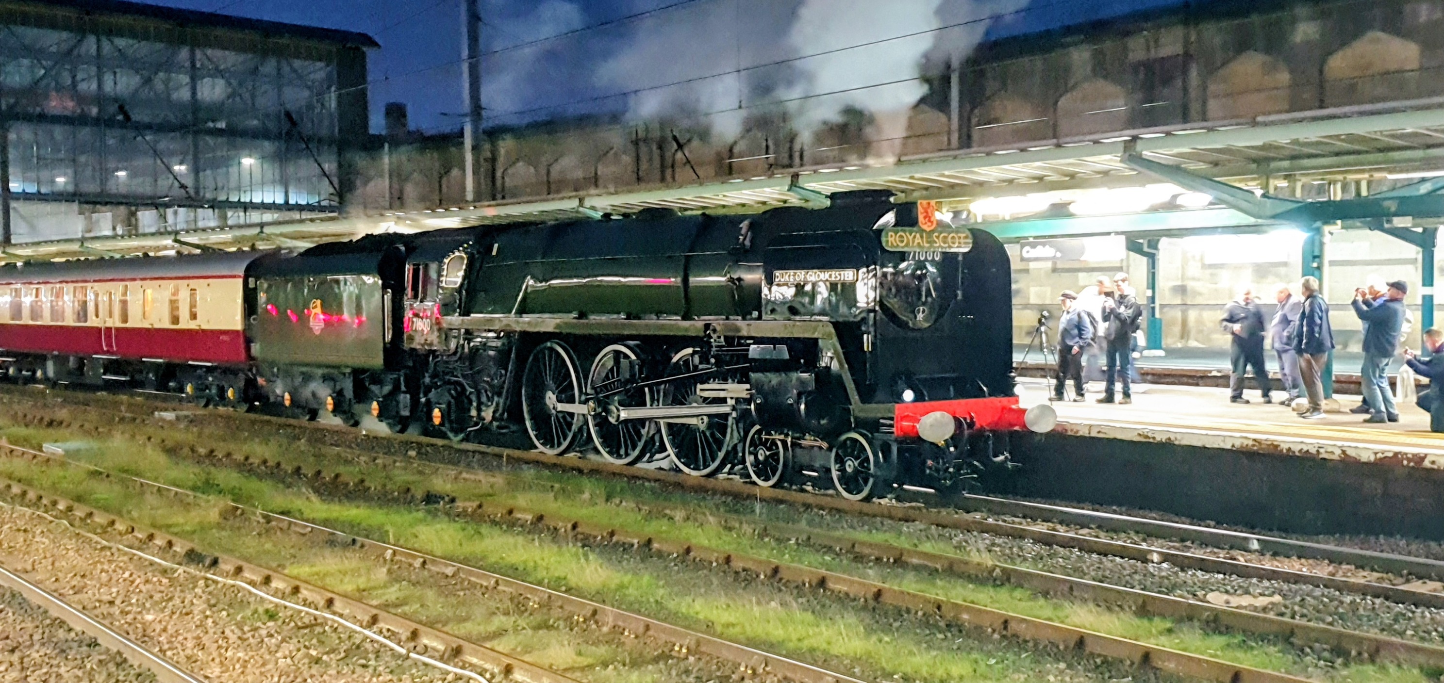 Steam Trains | 71000 Duke of Gloucester arrives at Carlisle on 1Z71 ...