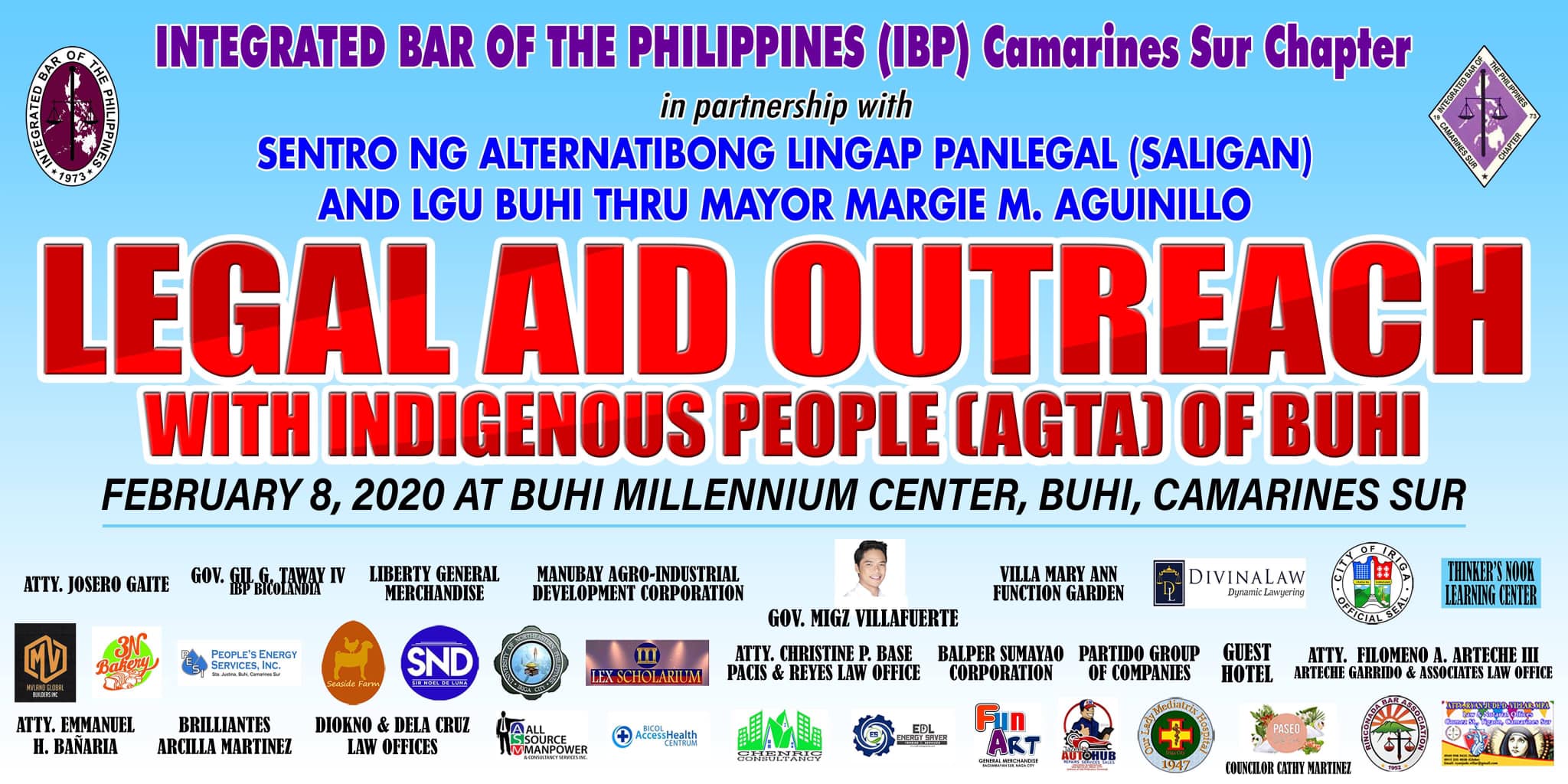 We will have a legal aid outreach for the Indigenous People (Agta) of ...