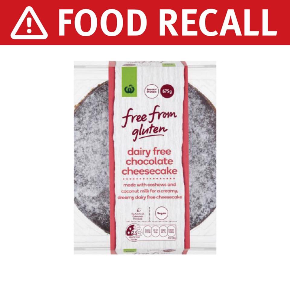 ⚠️ FOOD RECALL ⚠️ Woolworths Free from... - Queensland Health | Facebook