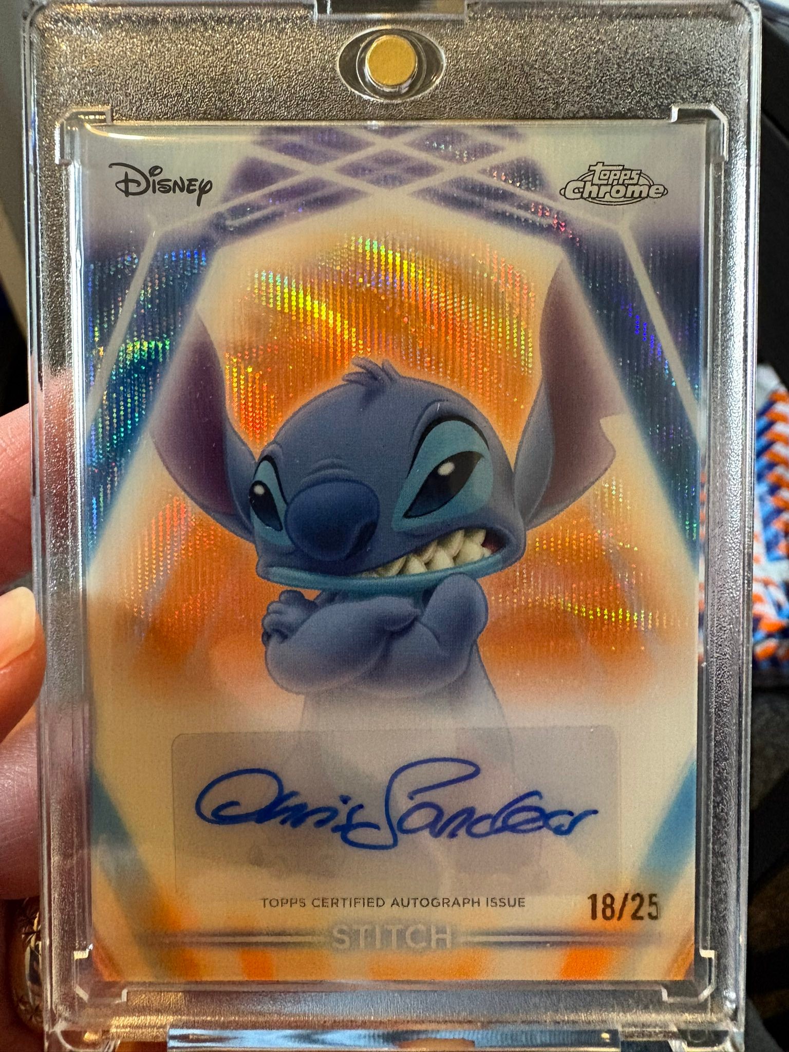 Topps Chrome Disney100 Stitch orange 25 【公式直営】【認定店】【正規】