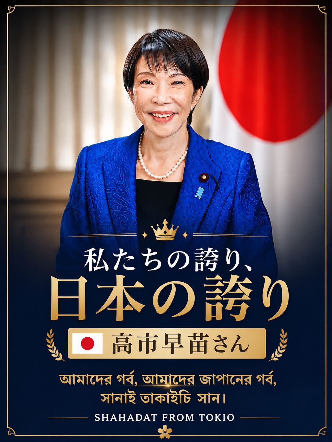 高市早苗 公式　ポスター 高市早苗 (@takaichisanae) - Mentions | Facebook