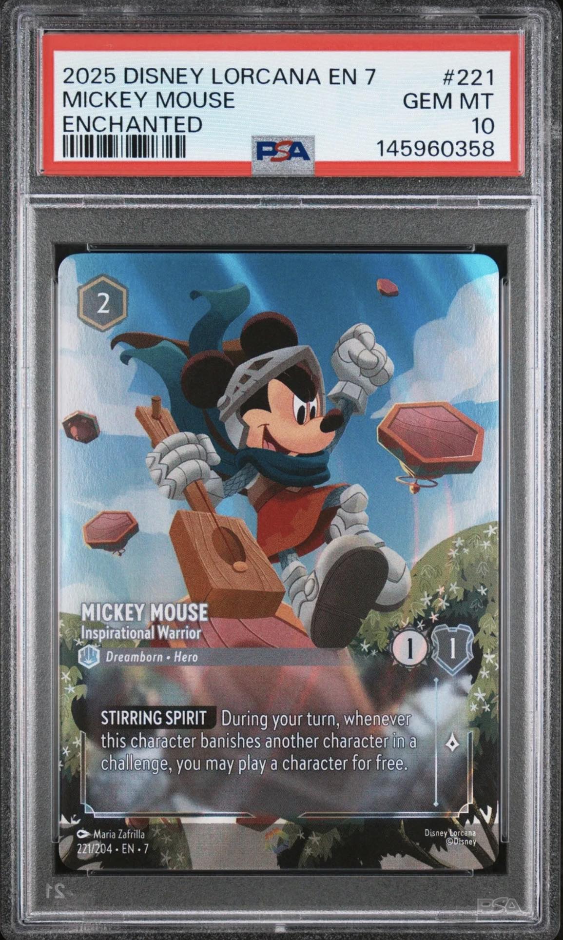 Considering buying a PSA 10 D23 Mickey for Disney Lorcana TCG