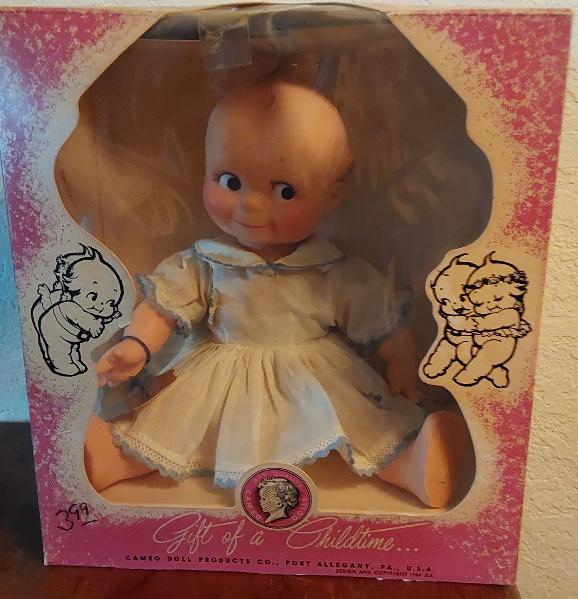 Kewpie カメオ・ドール 青色ドレス アメリカ買付品 Kewpie Cameo doll