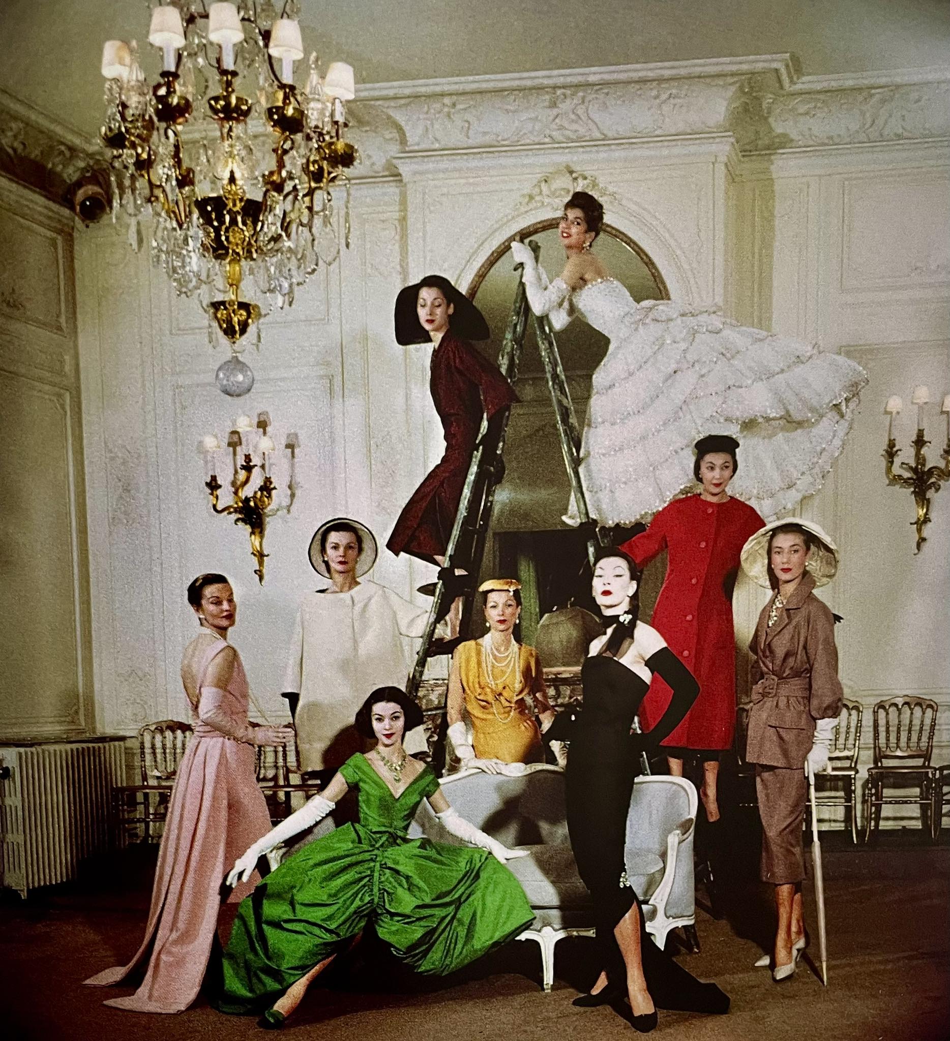 So many brilliant designs in one photo❤️ 1957 Christian Dior 