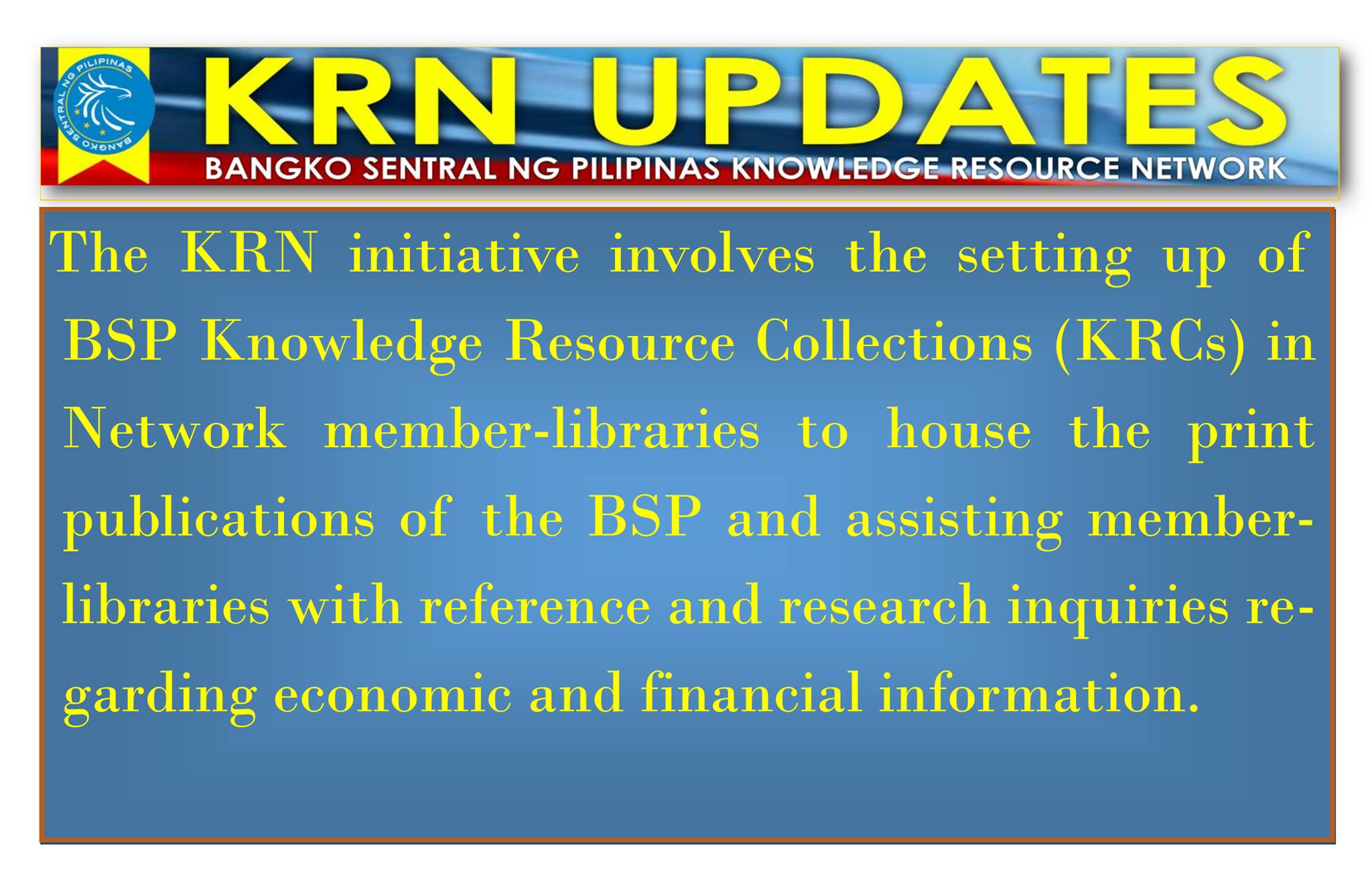 SCC Library - KRN UPDATE BANGKO SENTRAL NG PILIPINAS...