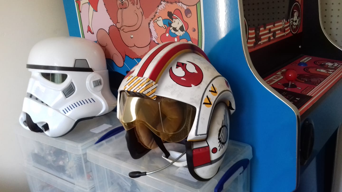 X-Wing fighter helmets in Galaxy's Edge Perfect for the kid in all