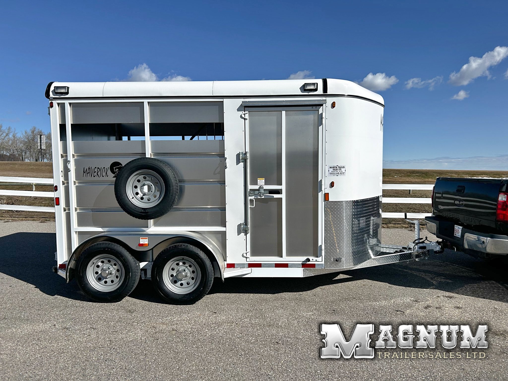 2027 Maverick 13' 2 horse stock combo bumper pull trailer - Livestock ...