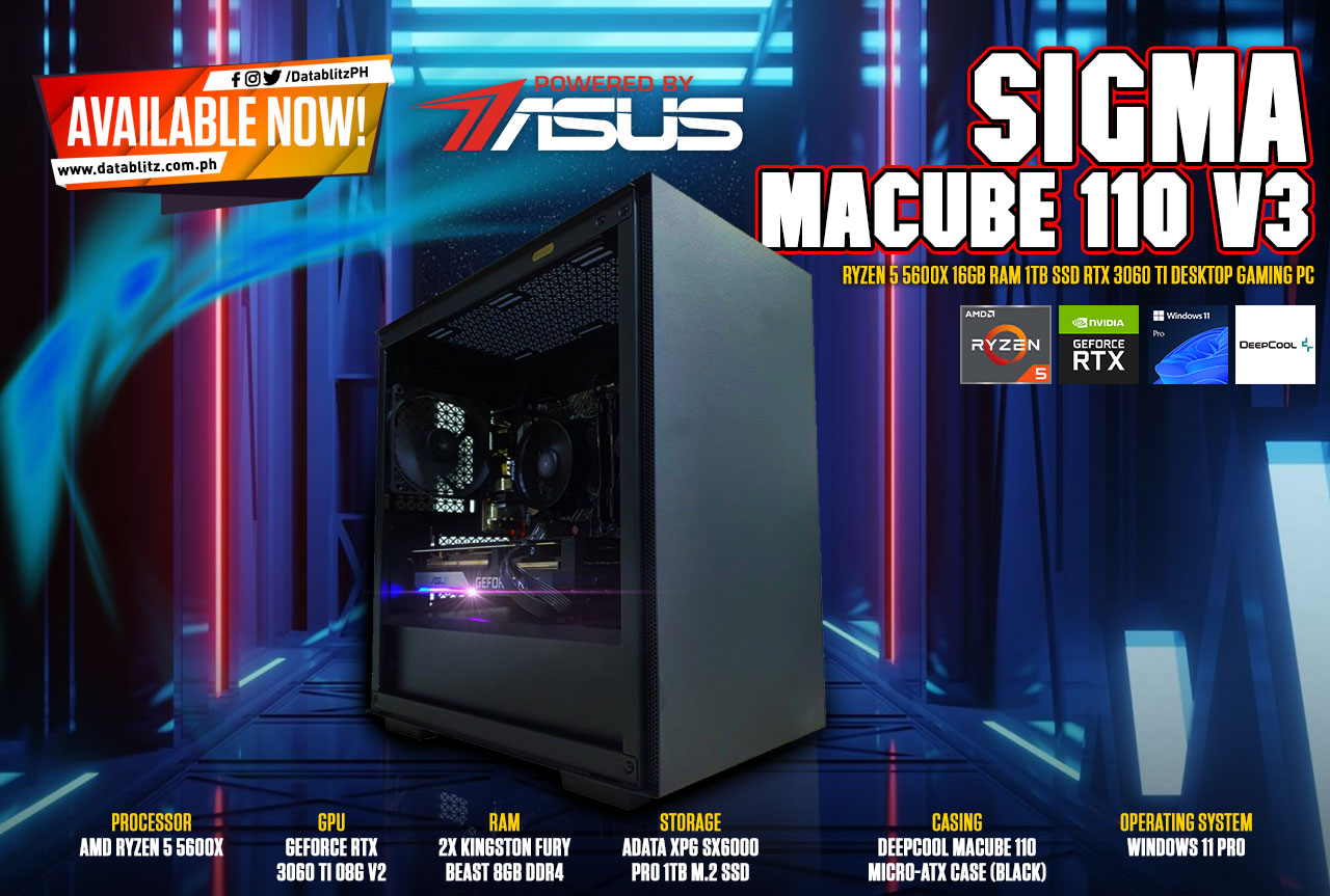 DataBlitz - SUPREME PERFORMANCE. Sigma Macube 110 V3 Ryzen 5 5600X 16GB ...