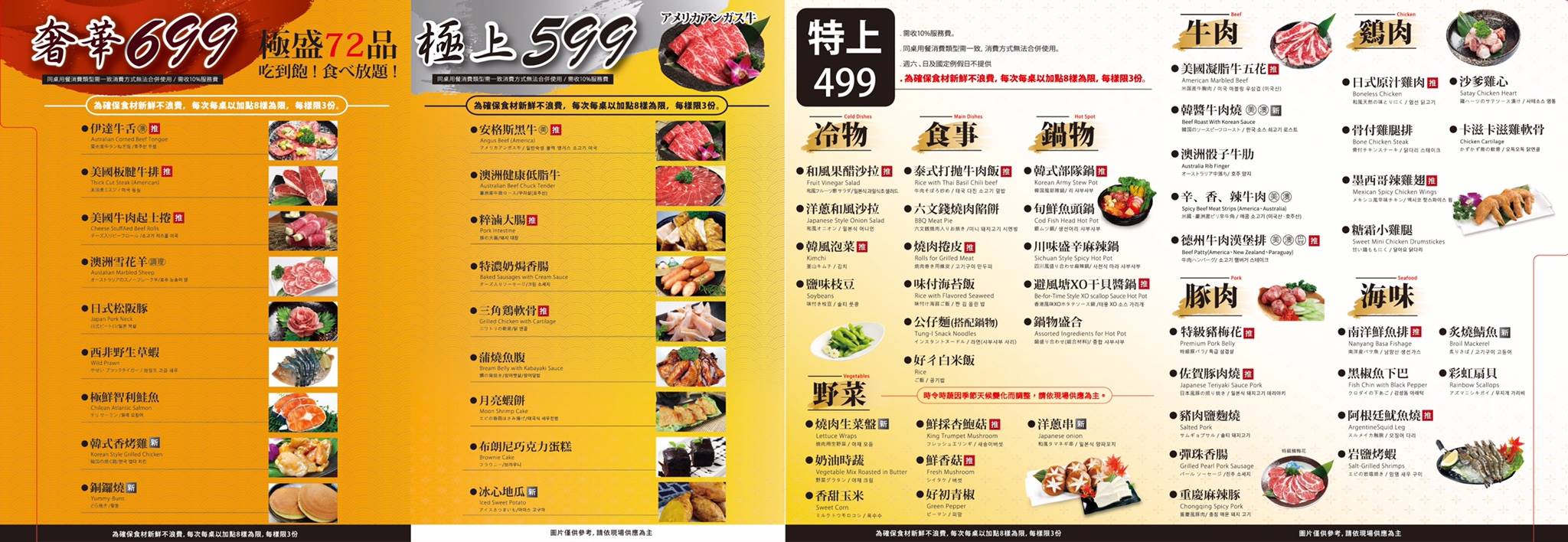 野宴日式炭火燒肉沙鹿店 當季菜單 當月壽星活動 Facebook